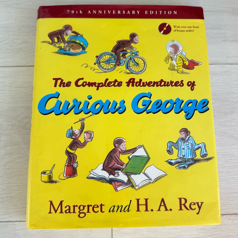 The Complete Adventures of Curious George 70th Ann Book + Over 1 Hour Video